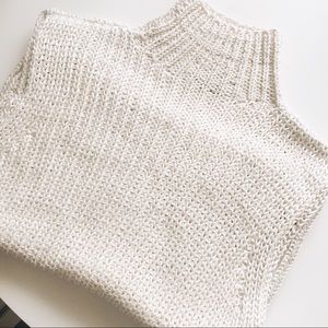 The Row 100% Silk Sleeveless Mock Sweater